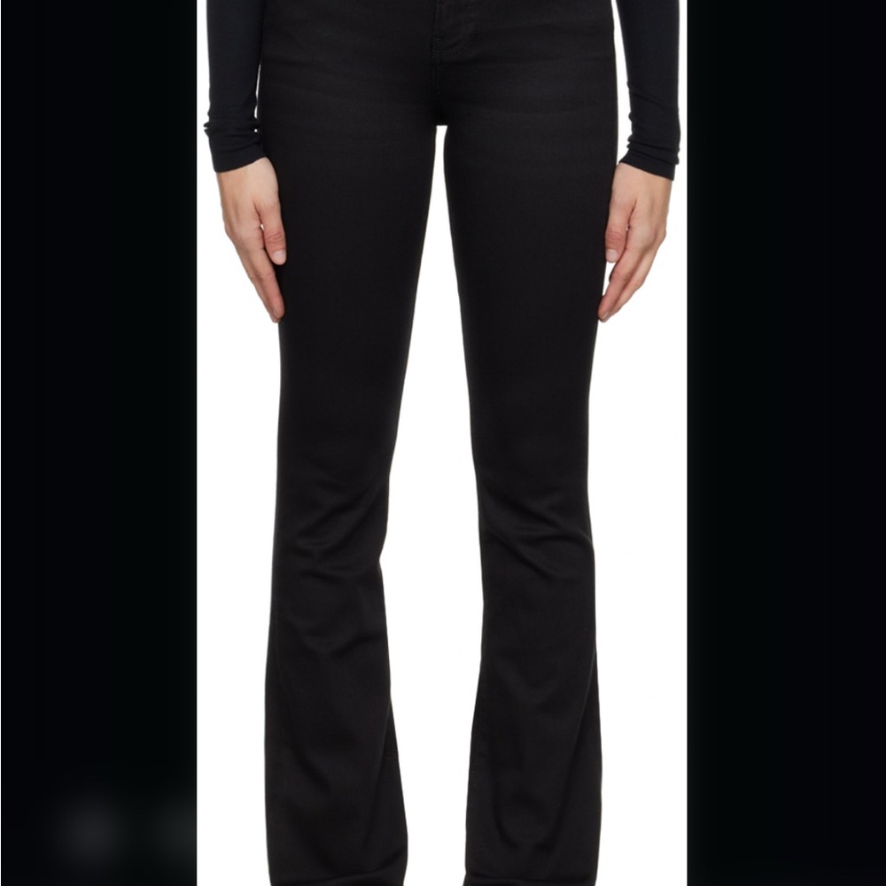 Frame Denim Classic Black Jeans Le Mini Boot